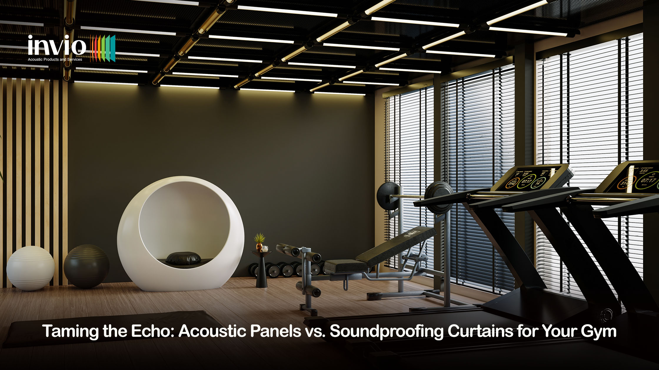Acoustic Panels vs. Soundproofing Curtains for Your Gym